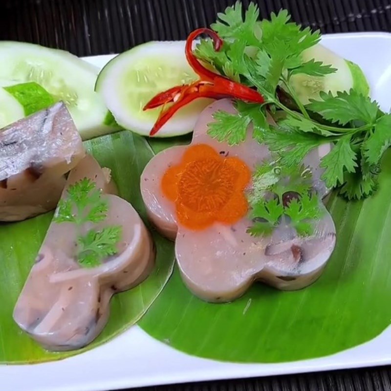 Bước 5 Thành phẩm Chả nấm chay rau câu