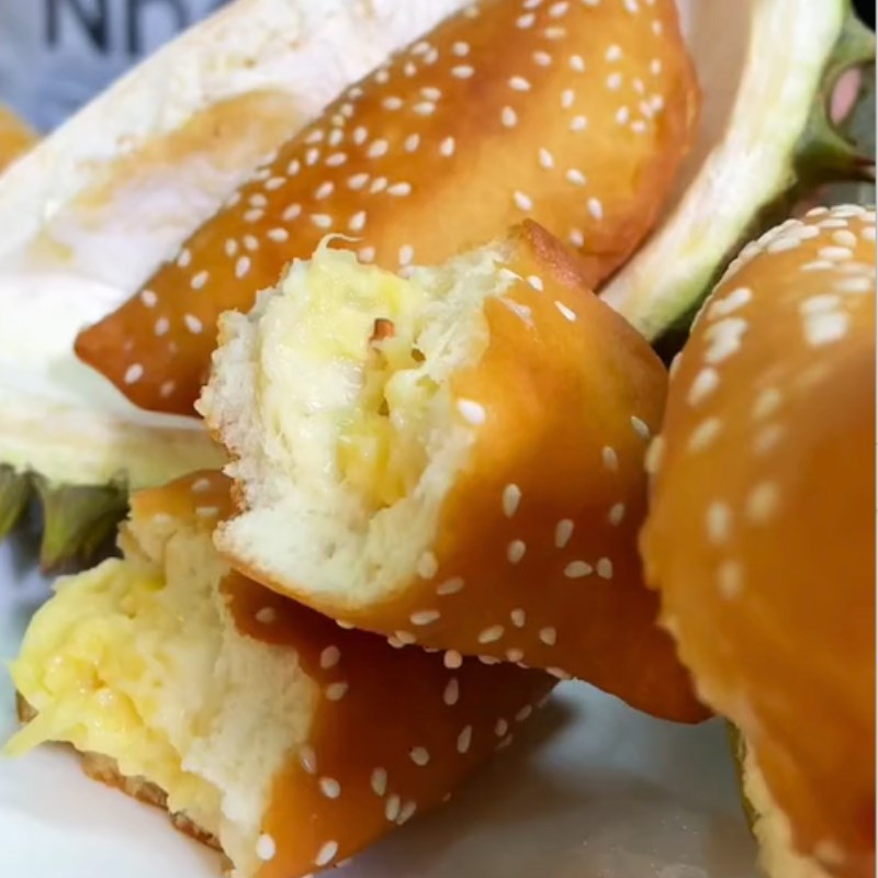 Bước 5 Thành phẩm Bánh tiêu sầu riêng (Công thức được chia sẻ từ Tiktok Vào bếp cùng Điện máy XANH)