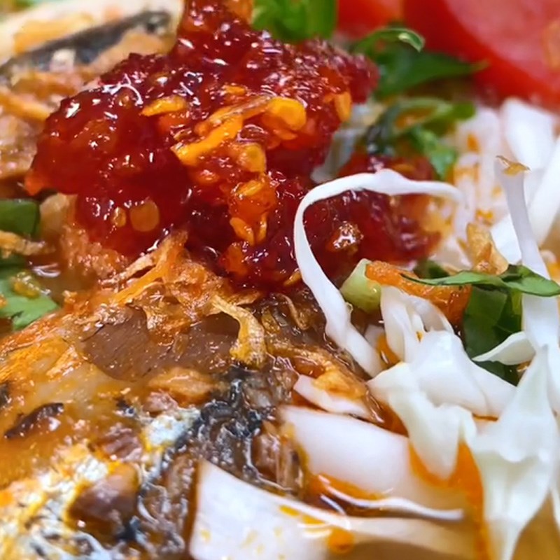Bước 3 Thành phẩm Bún cá hộp (Công thức được chia sẻ từ TikTok Vào bếp cùng Điện máy XANH)
