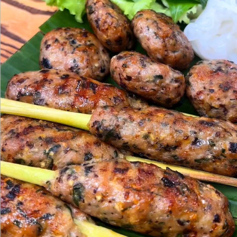 Bước 5 Thành phẩm Chả ốc nướng lá lốt (Công thức được chia sẻ từ Tiktok Vào bếp cùng Điện máy XANH)