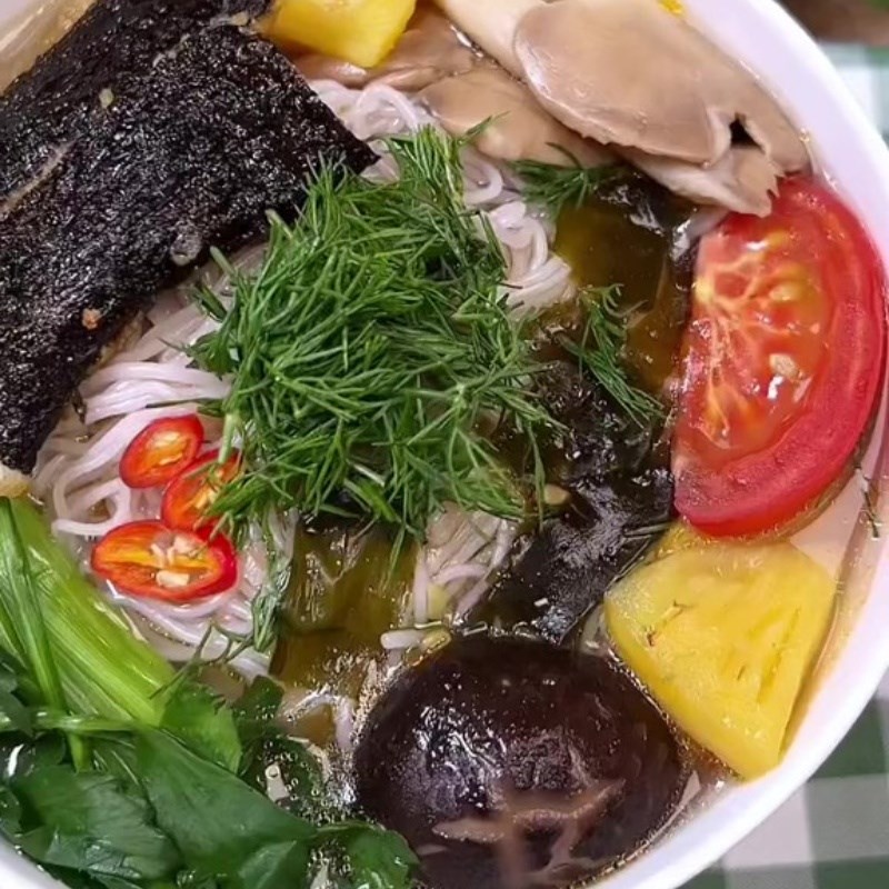 Bước 6 Thành phẩm Bún rong biển
