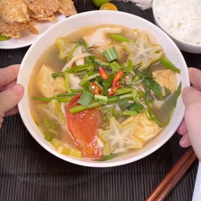 Bước 4 Thành phẩm Canh chua khế chay