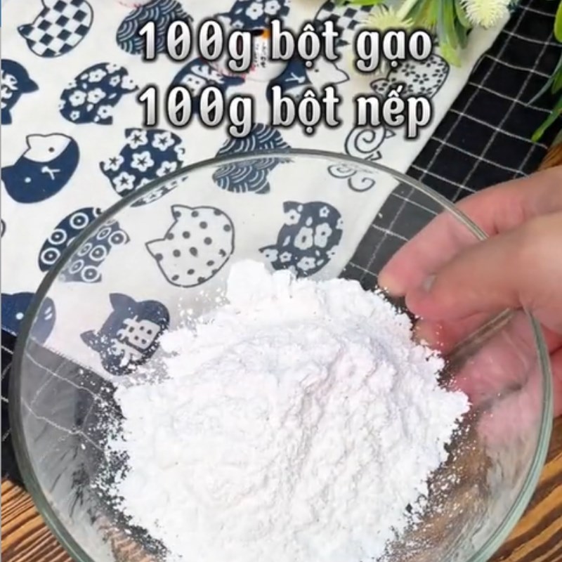 Bước 1 Trộn bột Bánh que ngào đường