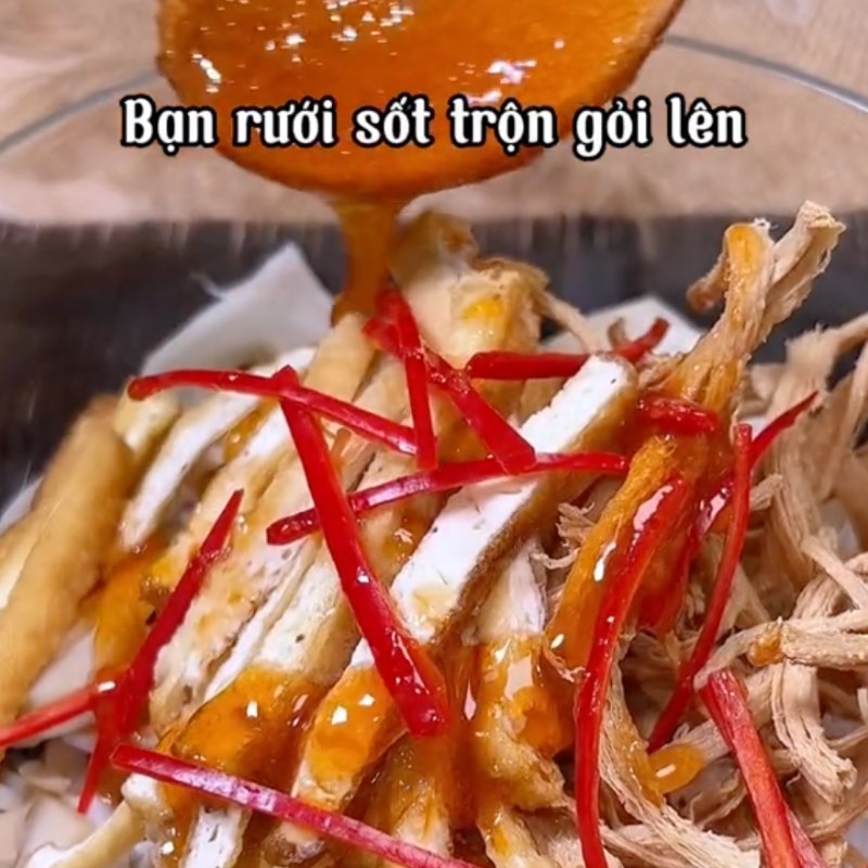 Step 3 Mix the salad Vegan Young Jackfruit Salad (Recipe from the TikTok channel Bếp chay XANH)