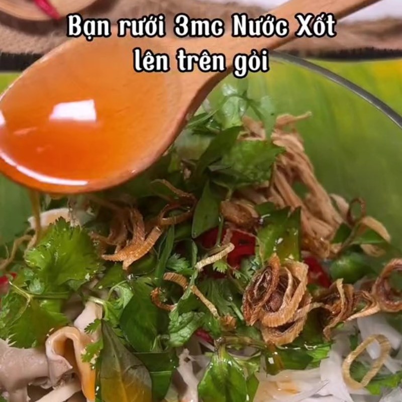 Bước 4 Trộn gỏi măng cụt Gỏi măng cụt chay (công thức từ kênh tiktok Bếp chay XANH)