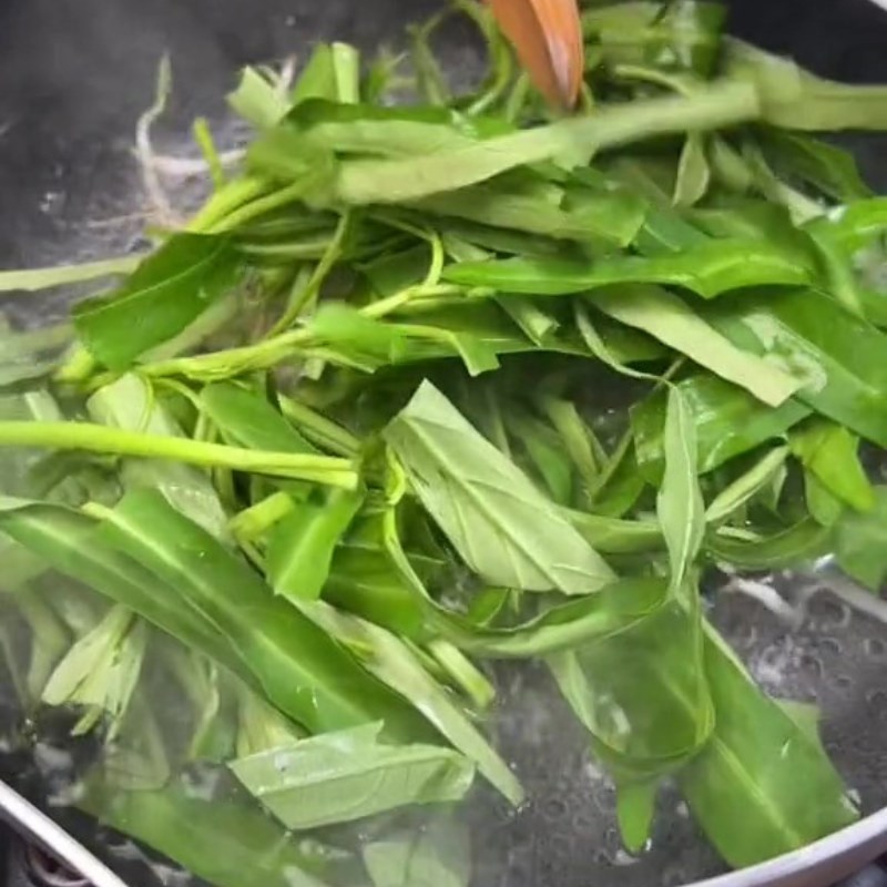 Bước 4 Trụng miến, rau Miến trộn chay (Công thức được chia sẻ từ Tiktok Bếp chay XANH)