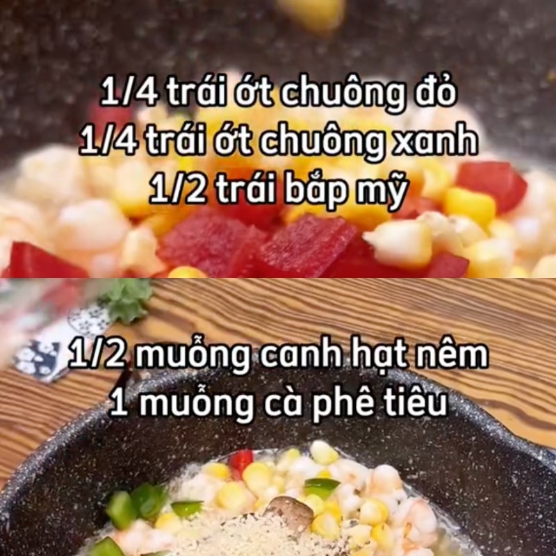 Bước 2 Xào nhân Tôm bỏ lò phô mai (công thức từ kênh tiktok Vào bếp cùng KitchenAZ)