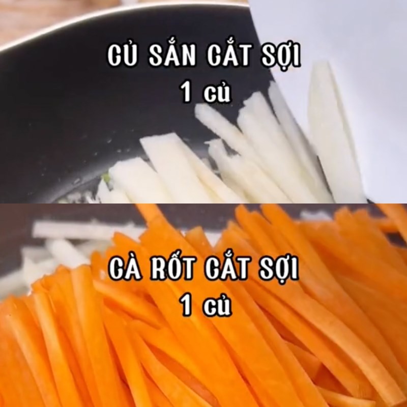 Bước 2 Xào nhân Bò bía chay (Công thức từ kênh tiktok Vào bếp cùng Điện máy XANH!)