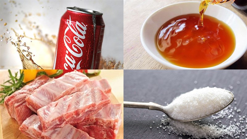 Nguyên liệu món ăn sườn kho coca và sườn kho đậu hũ