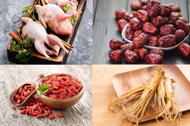 Nguyên liệu làm bồ cây hầm trái dừa