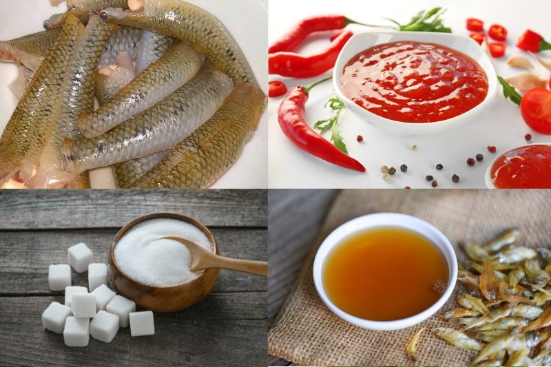 Nguyên liệu làm cá bống kho tiêu