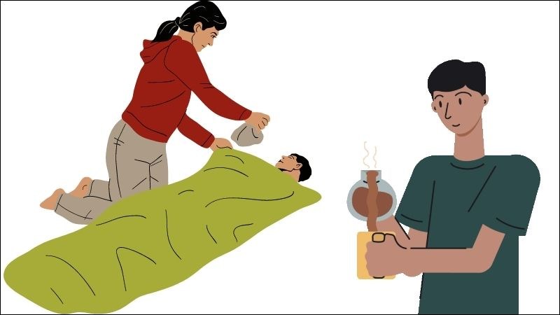 Sơ cứu hạ thân nhiệt bằng cách uống nước ấm và mặc quần áo ấm