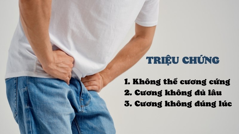 3. Triệu chứng của rối loạn cương dương tạm thời