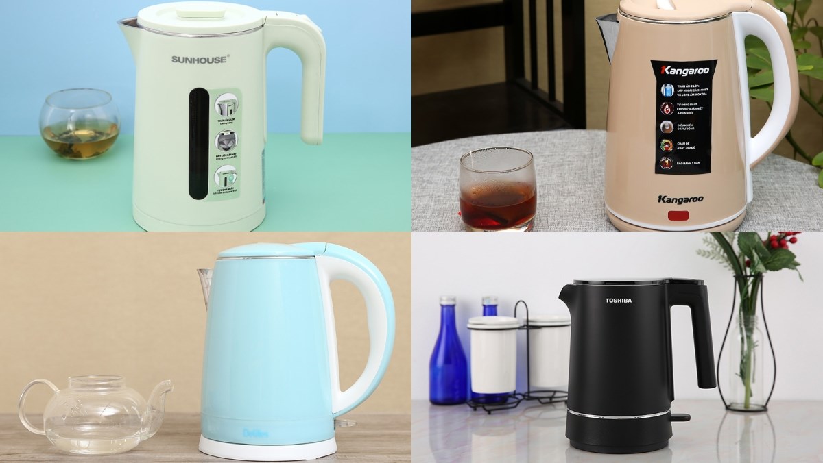 Gợi ý các mẫu ấm siêu tốc vỏ nhựa