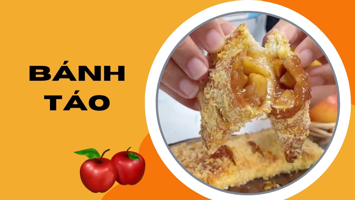 Món bánh táo nướng bằng sandwich