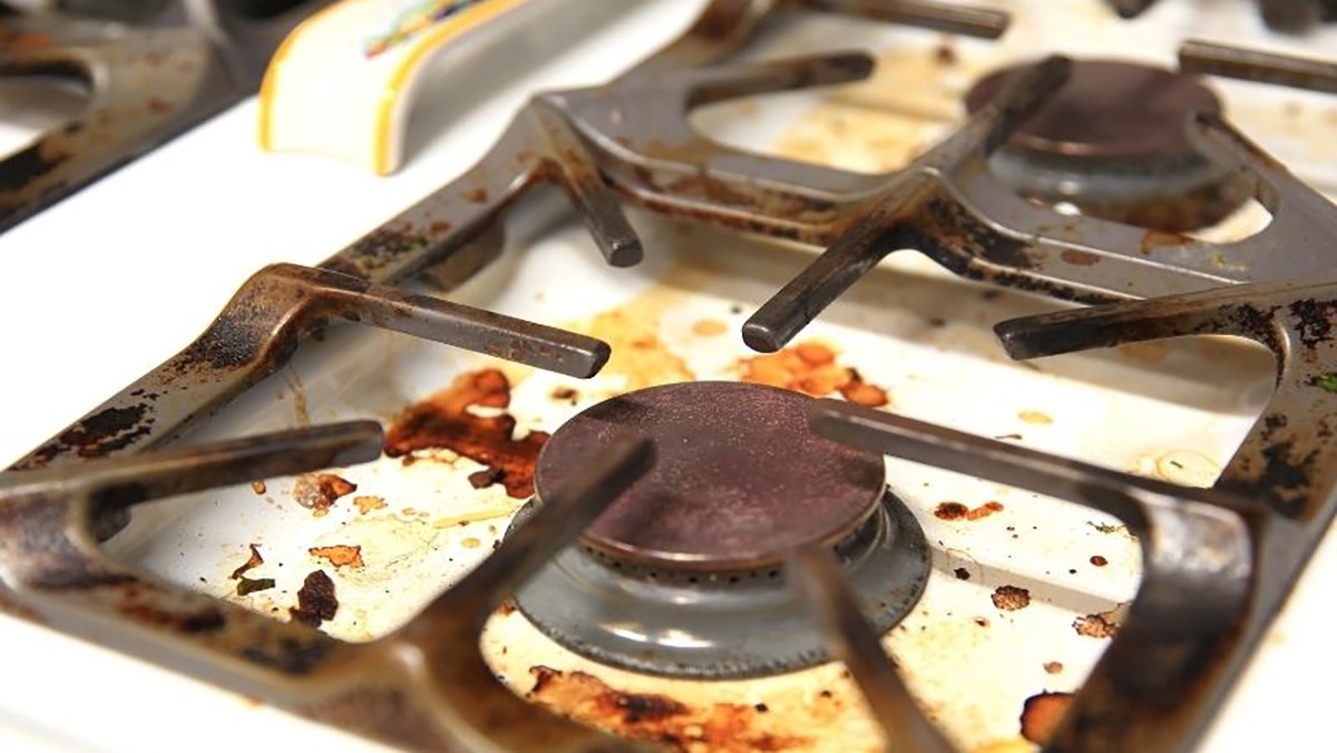 tại sao bếp ga bị muội đen