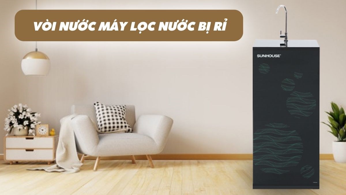 Vòi nước máy lọc nước bị rỉ