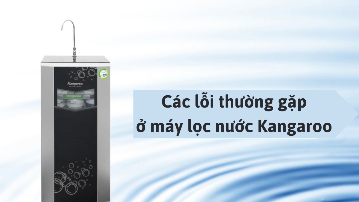 Các lỗi thường gặp ở máy lọc nước Kangaroo