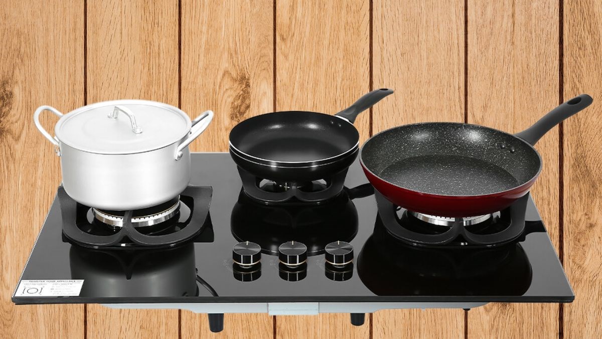 Top bếp ga 3 họng tiết kiệm không gian bếp