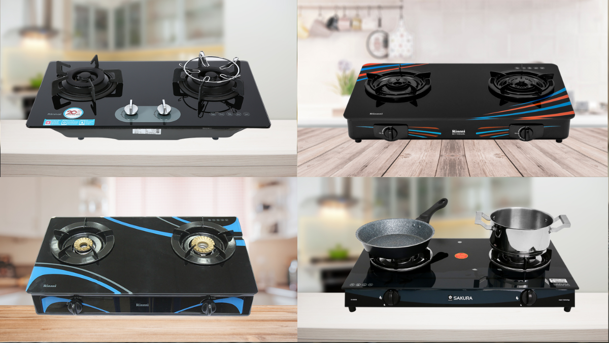 Top bếp gas đầu đốt đồng thau chịu nhiệt tốt, độ bền cao