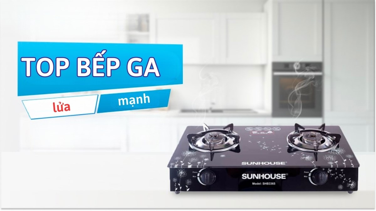 Top bếp ga lửa mạnh