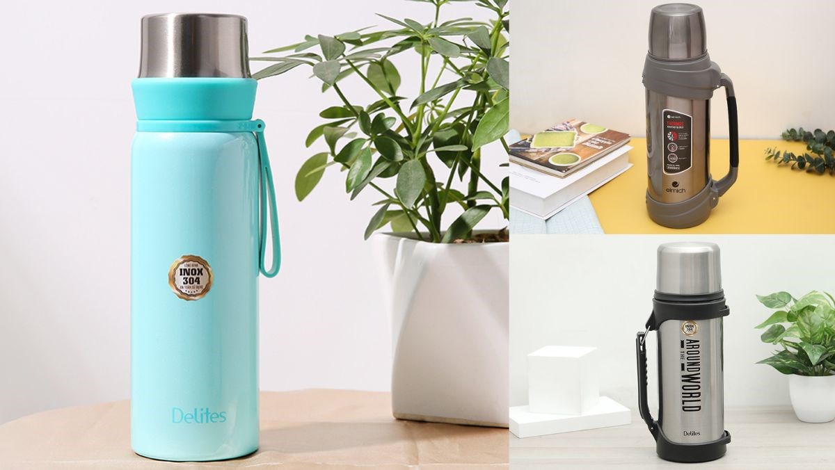 Top bình giữ nhiệt kèm cốc tiện lợi, giá rẻ
