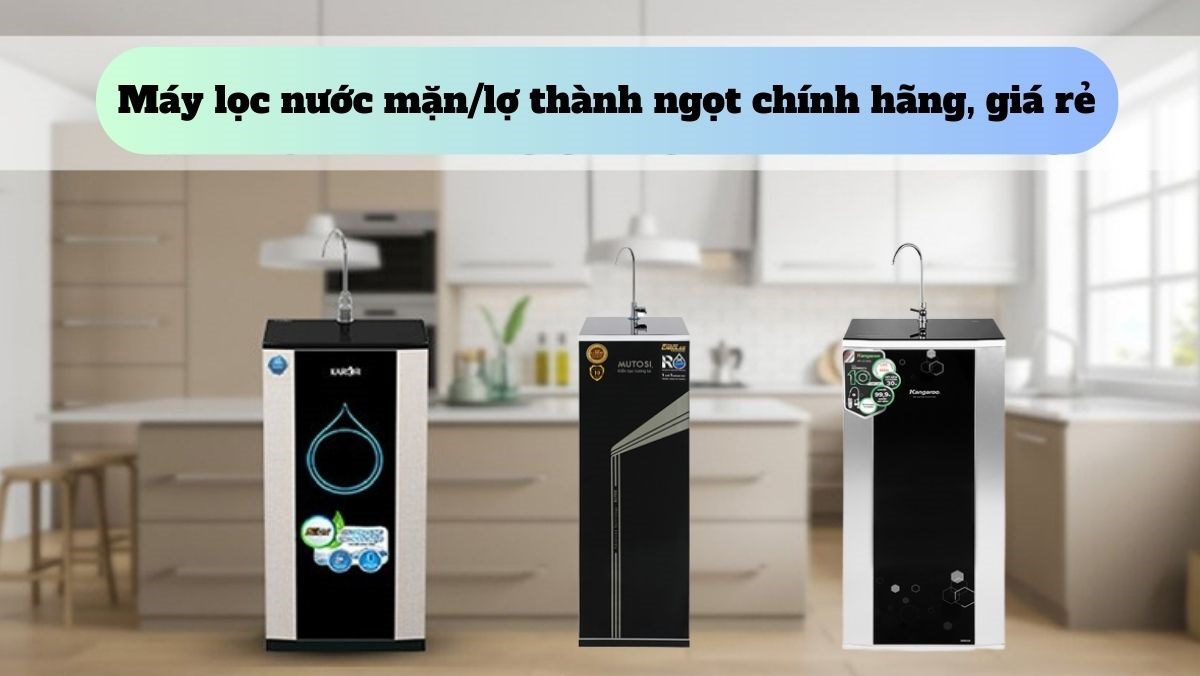 Top máy lọc nước mặn/lợ thành ngọt chính hãng, giá rẻ