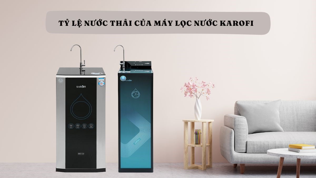 Tỷ lệ nước thải của máy lọc nước Karofi