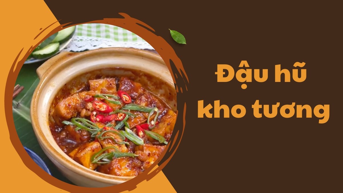 Đậu hũ kho tương (Công thức từ kênh Tiktok Bếp chay XANH)