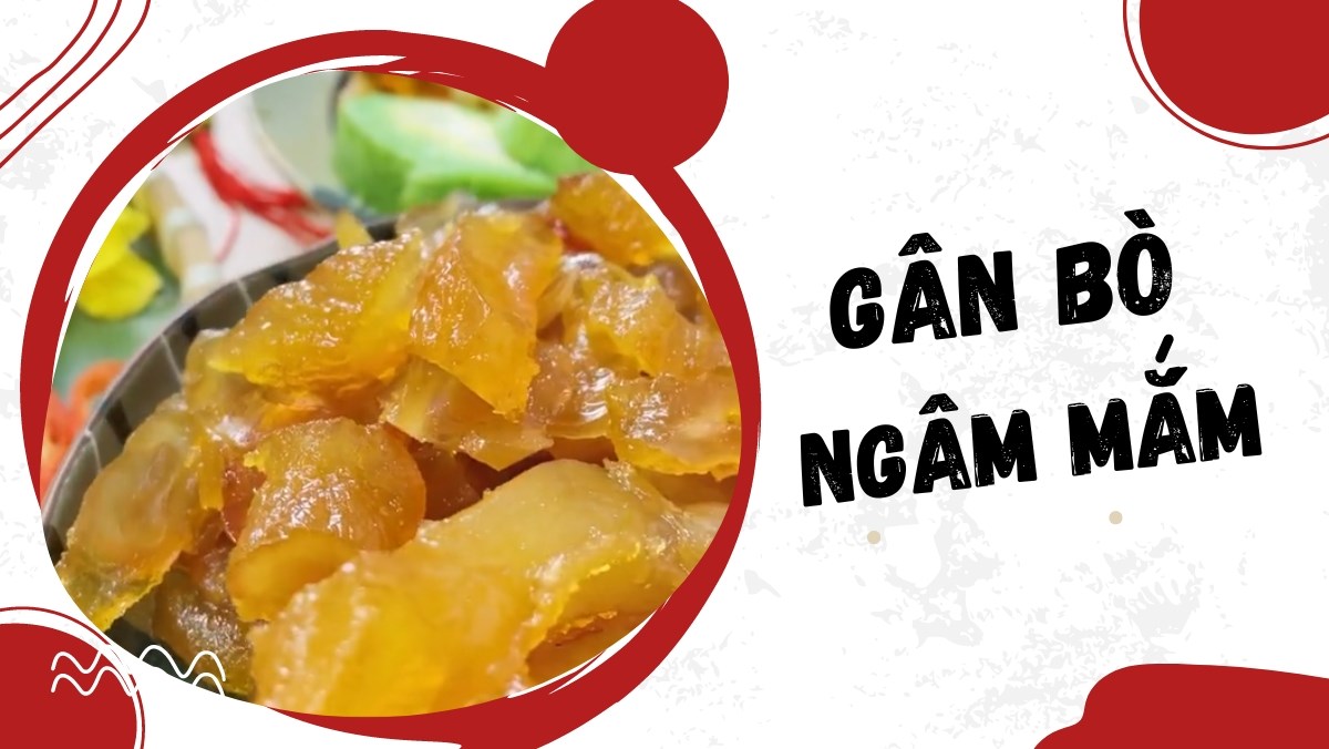 Gân bò ngâm mắm (Công thức được chia sẻ từ Tiktok Vào bếp cùng Điện máy XANH)