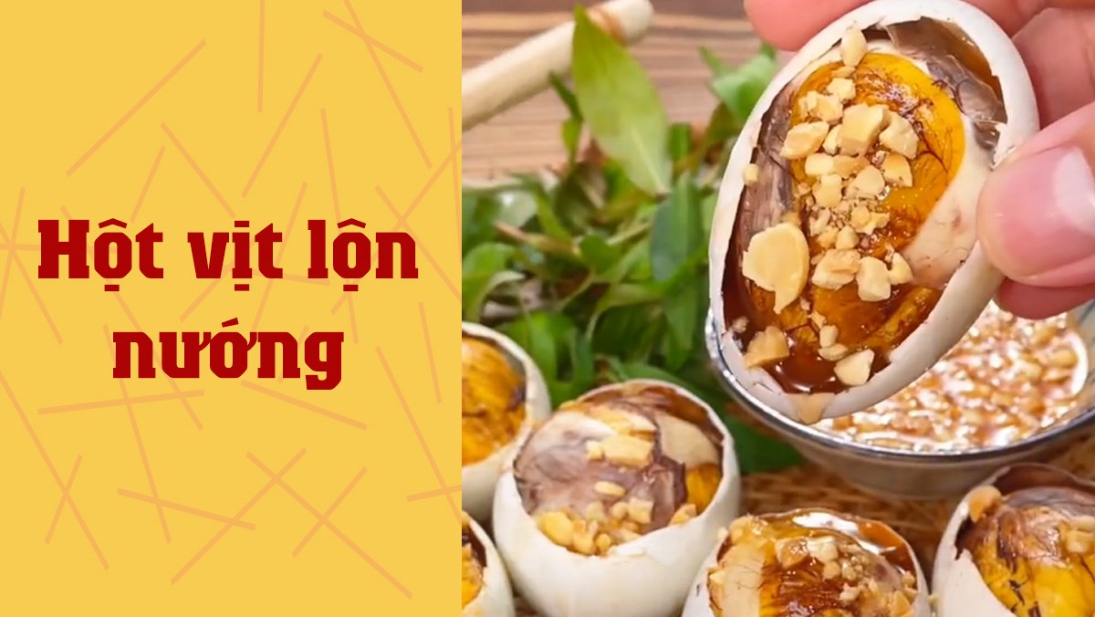 Hột vịt lộn nướng (Công thức được chia sẻ từ TikTok Vào bếp cùng Điện máy XANH)
