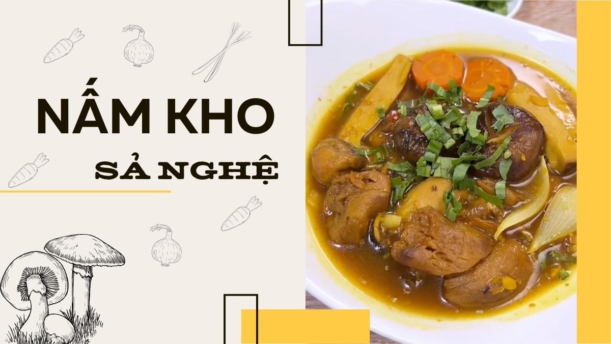 Nấm kho sả nghệ