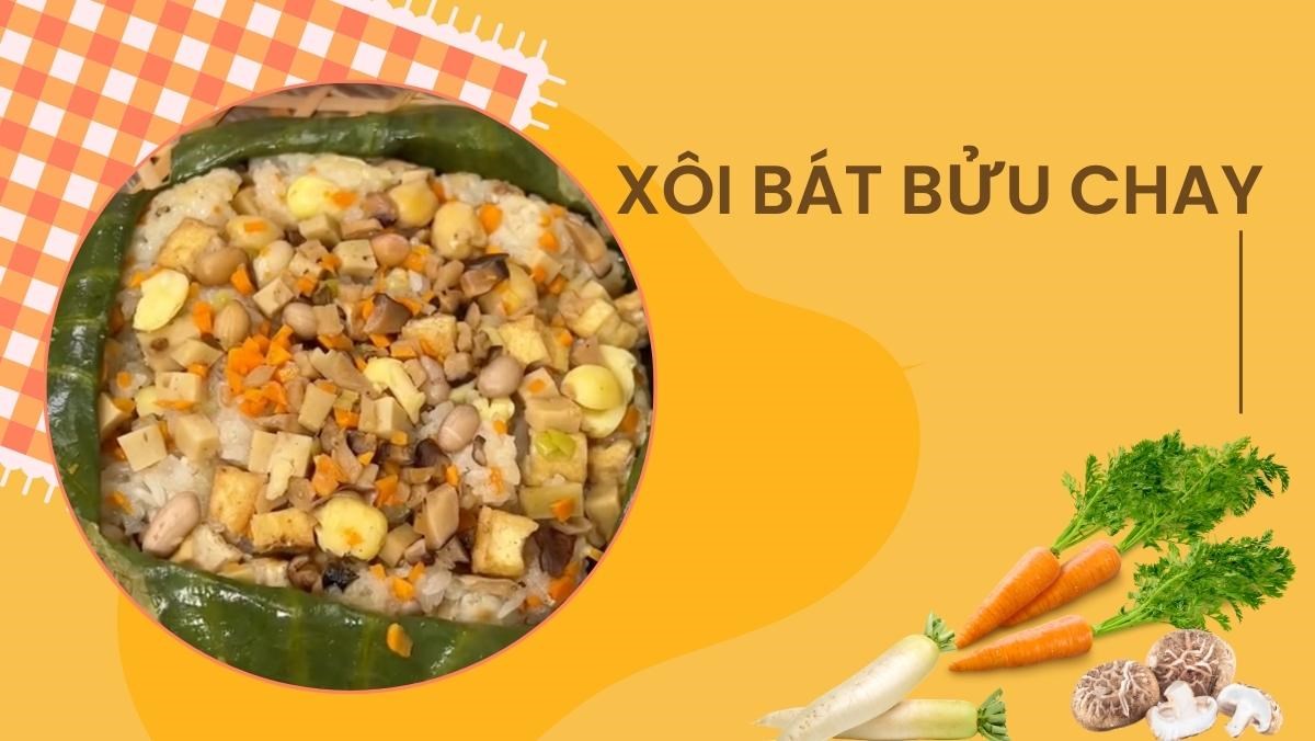 Xôi bát bửu chay (Công thức được chia sẻ bởi Tiktok Bếp chay XANH)