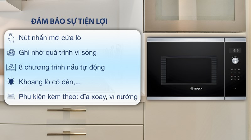 5 lý do nên mua lò vi sóng Bosch serie 6 cho gia đình mình