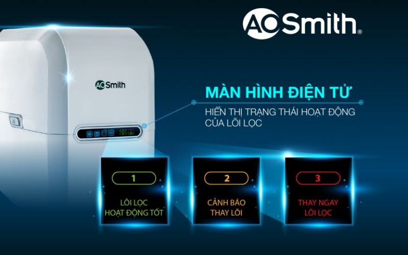 Bảng m&atilde; lỗi m&aacute;y lọc nước AO Smith VET