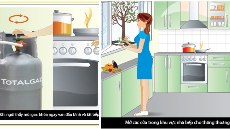 Bạn n&ecirc;n mở cửa sổ để kh&iacute; gas tho&aacute;t ra ngo&agrave;i