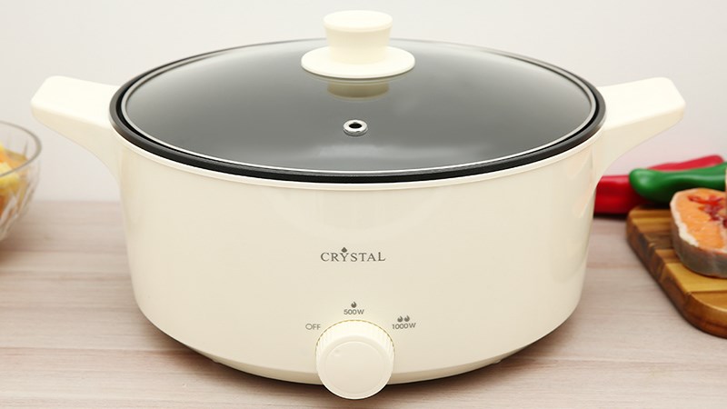 Nồi lẩu điện Crystal MS-EA4001 5 l&iacute;t