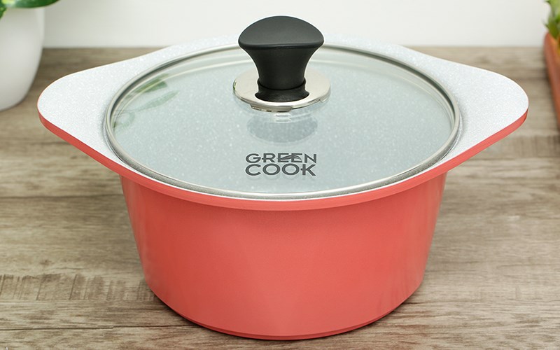 Nồi Ceramic nắp kính 20 cm Green Cook GCS02-20IH