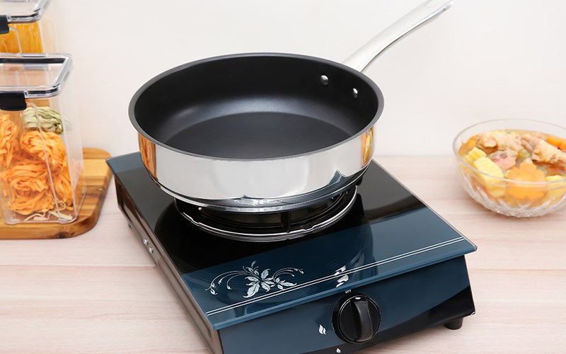 Chảo inox chống d&iacute;nh 26 cm Elmich Smartcook SM2704MN
