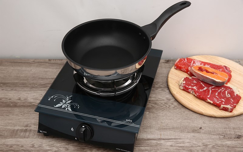 Chảo inox s&acirc;u chống d&iacute;nh đ&aacute;y từ 24 cm Fivestar FSCL24IN004