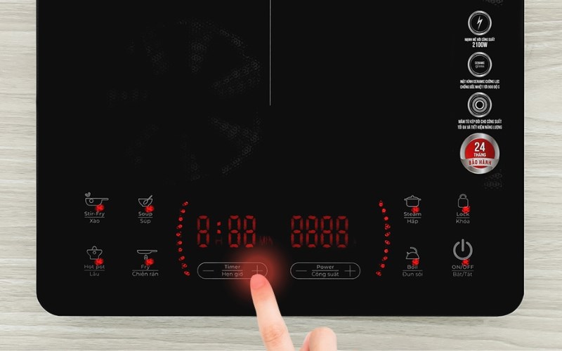 C&aacute;ch chỉnh thời gian tắt bếp