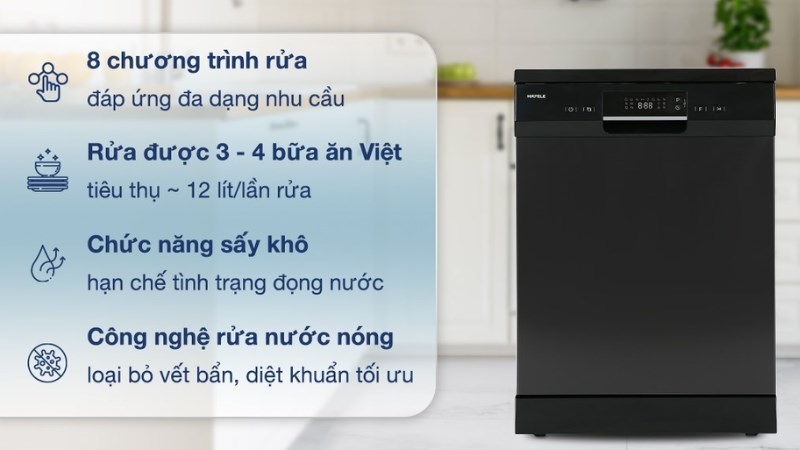 M&aacute;y rửa ch&eacute;n độc lập Hafele HDW-F60EB (538.21.310)