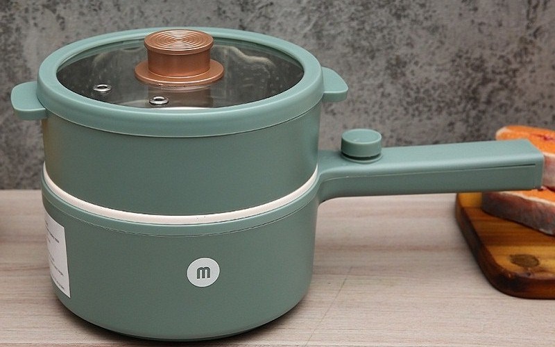 Ca nấu đa năng Mishio MK-271 1.5 l&iacute;t xanh 