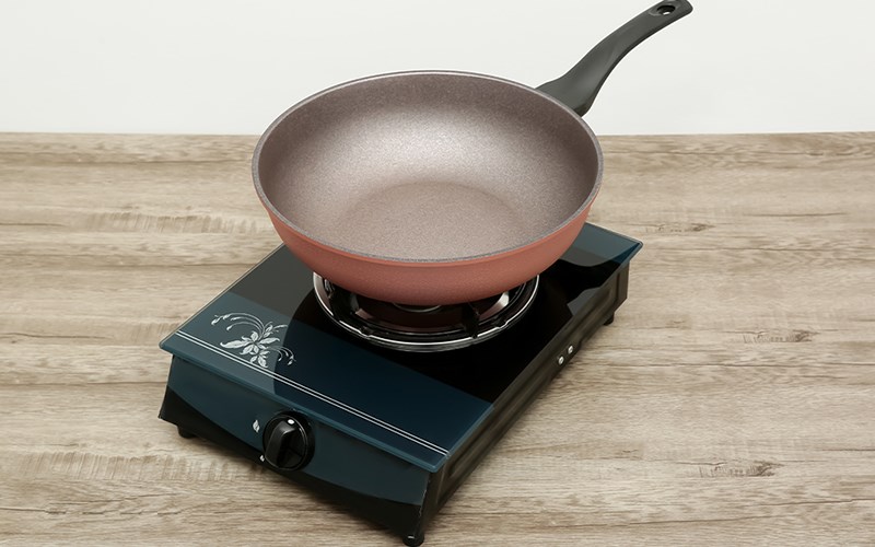 Chảo nhôm sâu chống dính vân đá đáy từ 30 cm Green Cook GCP05-30IH