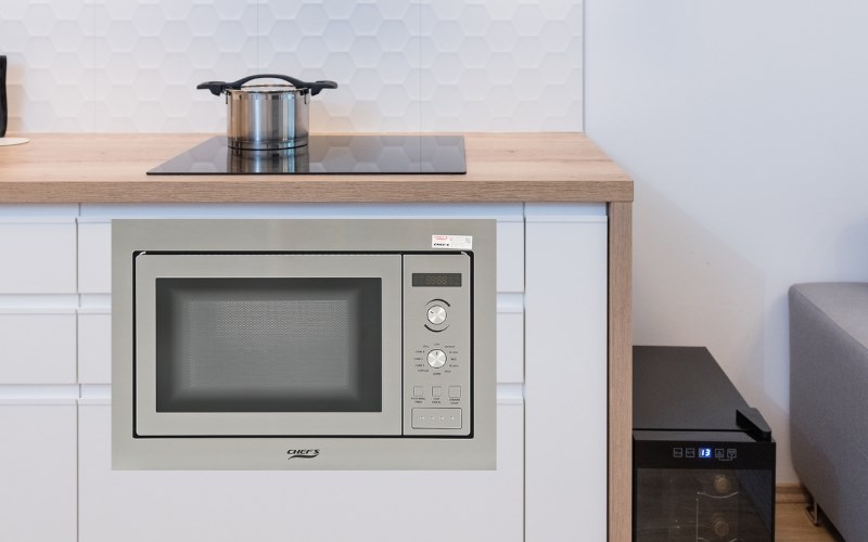 L&ograve; vi s&oacute;ng c&oacute; nướng lắp &acirc;m Chef's EH-MW801S 25 l&iacute;t