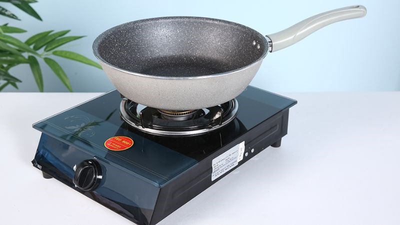 Chảo nhôm sâu chống dính vân đá đáy từ 28 cm Elmich EL-5753MN