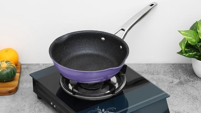 Chảo inox sâu chống dính vân đá đáy từ 24 cm Elmich Hera EL-8186