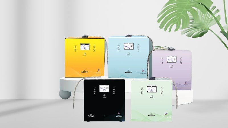 M&aacute;y lọc nước điện giải ion kiềm Robot IonPrince 59X 4 l&otilde;i 5 tấm điện cực