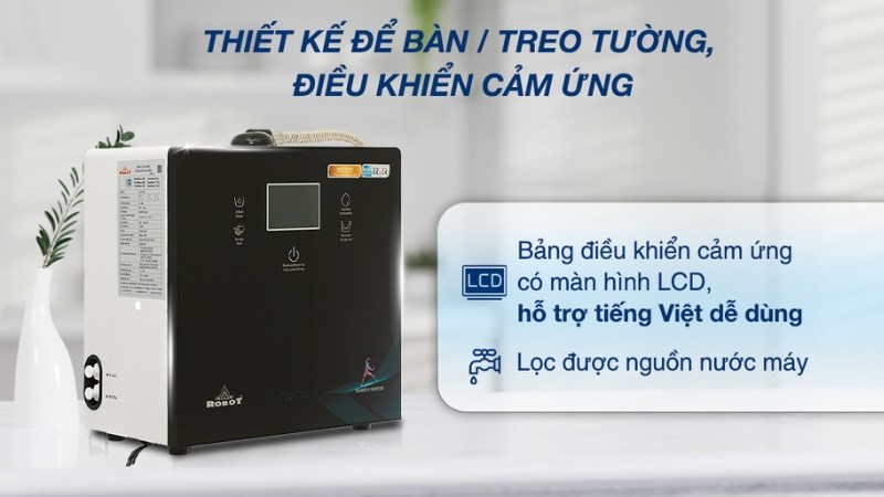 M&aacute;y lọc nước điện giải ion kiềm Robot IonPrince 59X 4 l&otilde;i 5 tấm điện cực