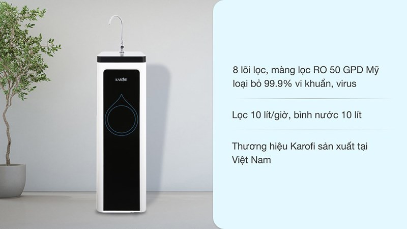 M&aacute;y lọc nước RO Karofi K8RO-H 8 l&otilde;i